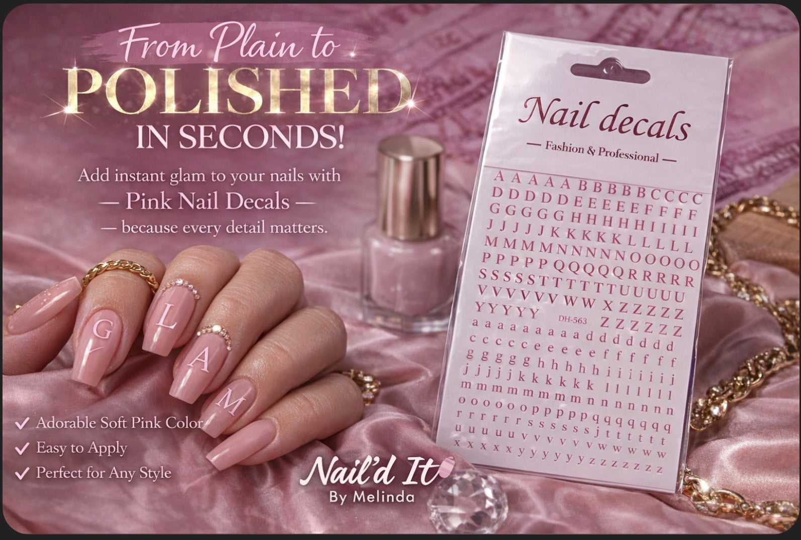 Eye Catching Nail Decal Stickers