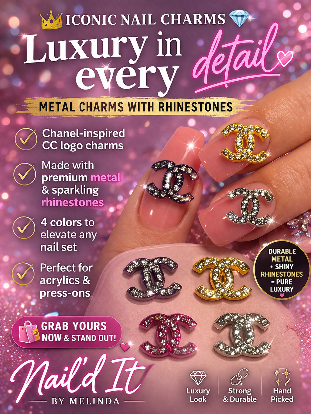 Coco Metal Charms