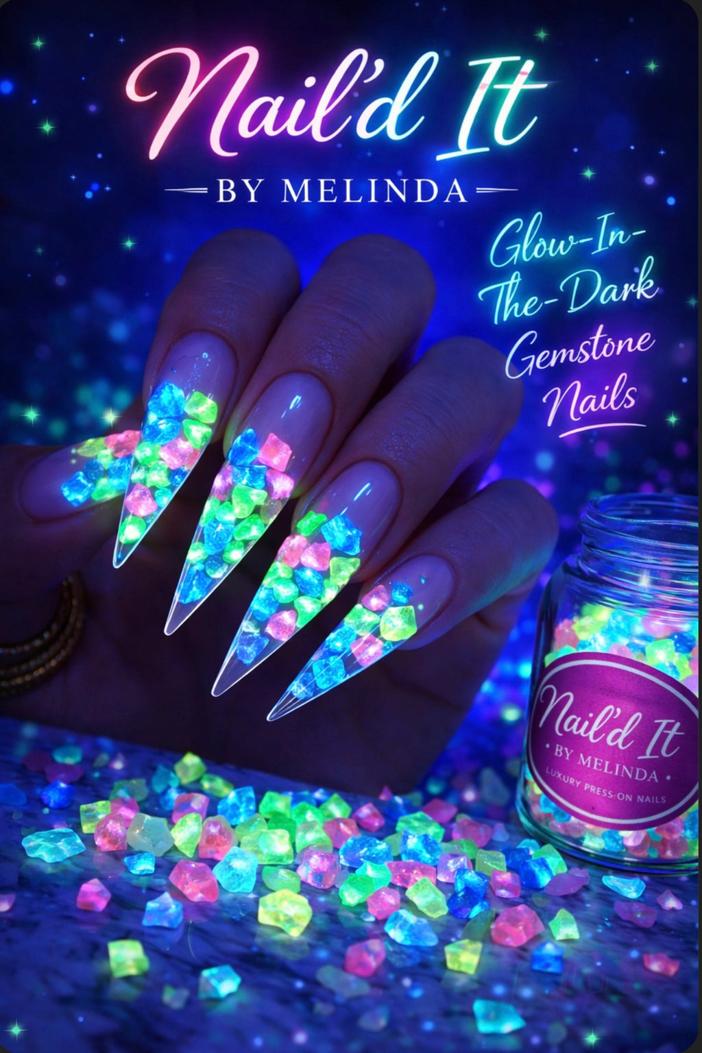 Mini 3D Nail Rocks