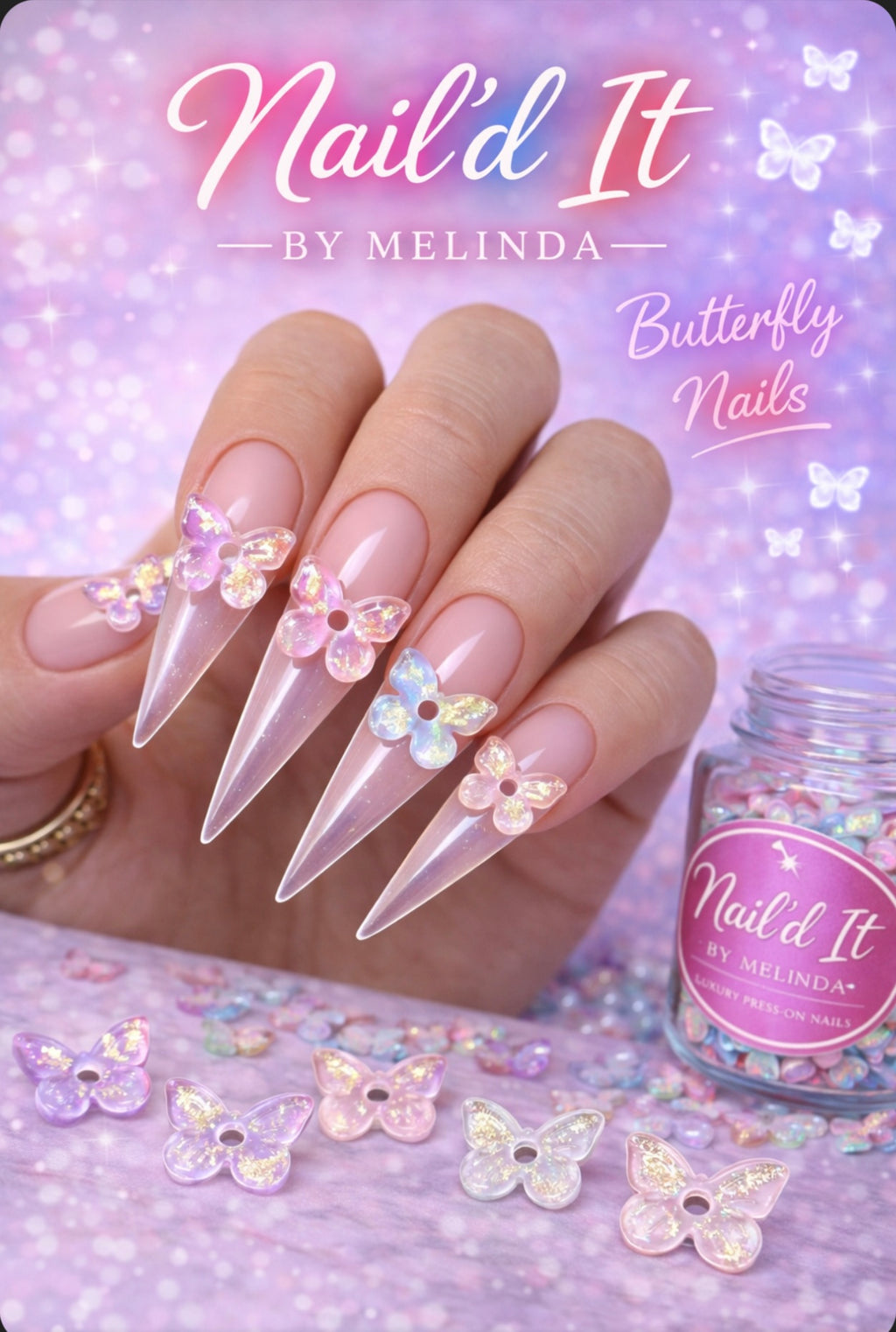 Pastel Jelly Colored Butterflies