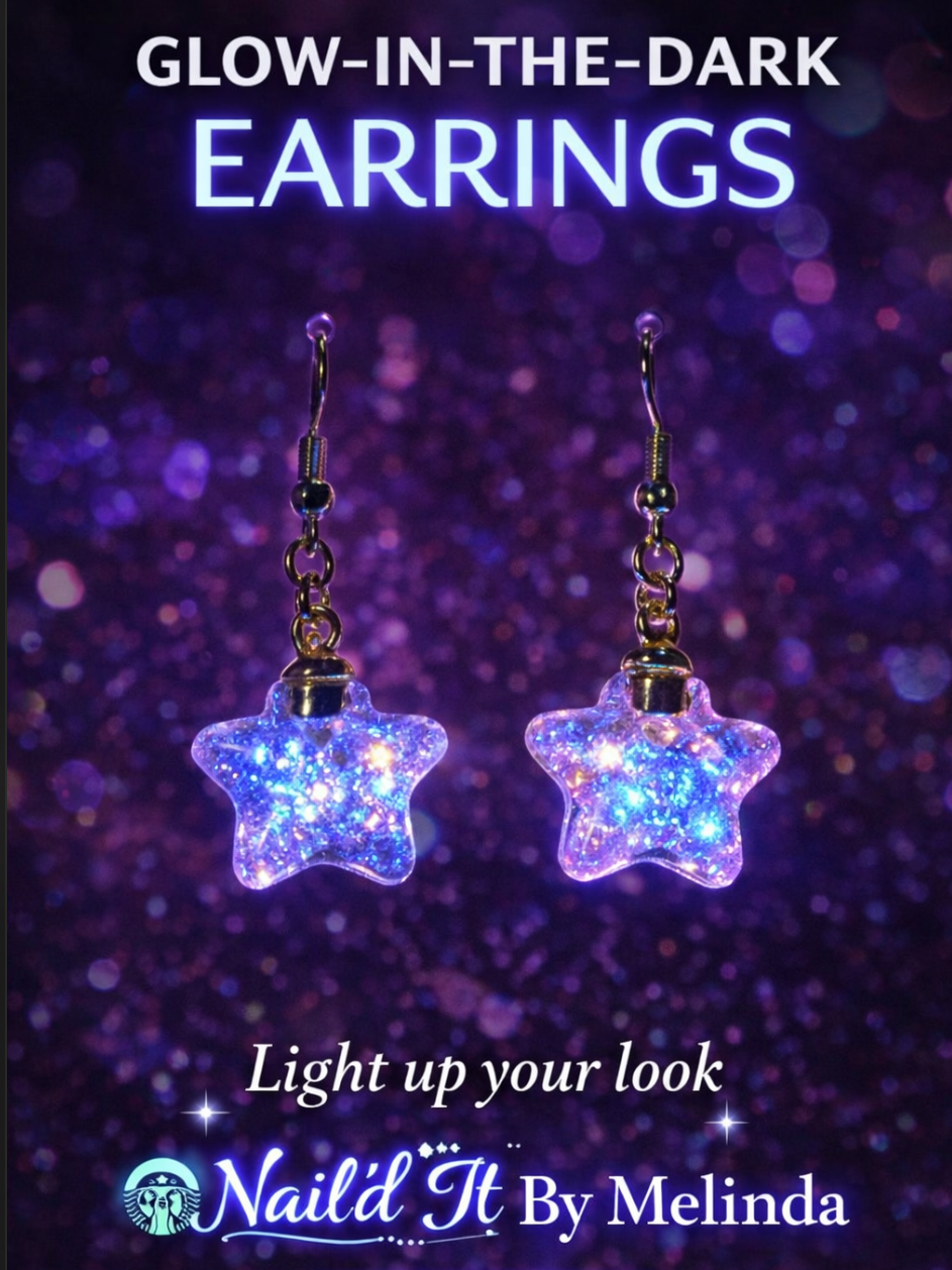 Glass Star Earrings