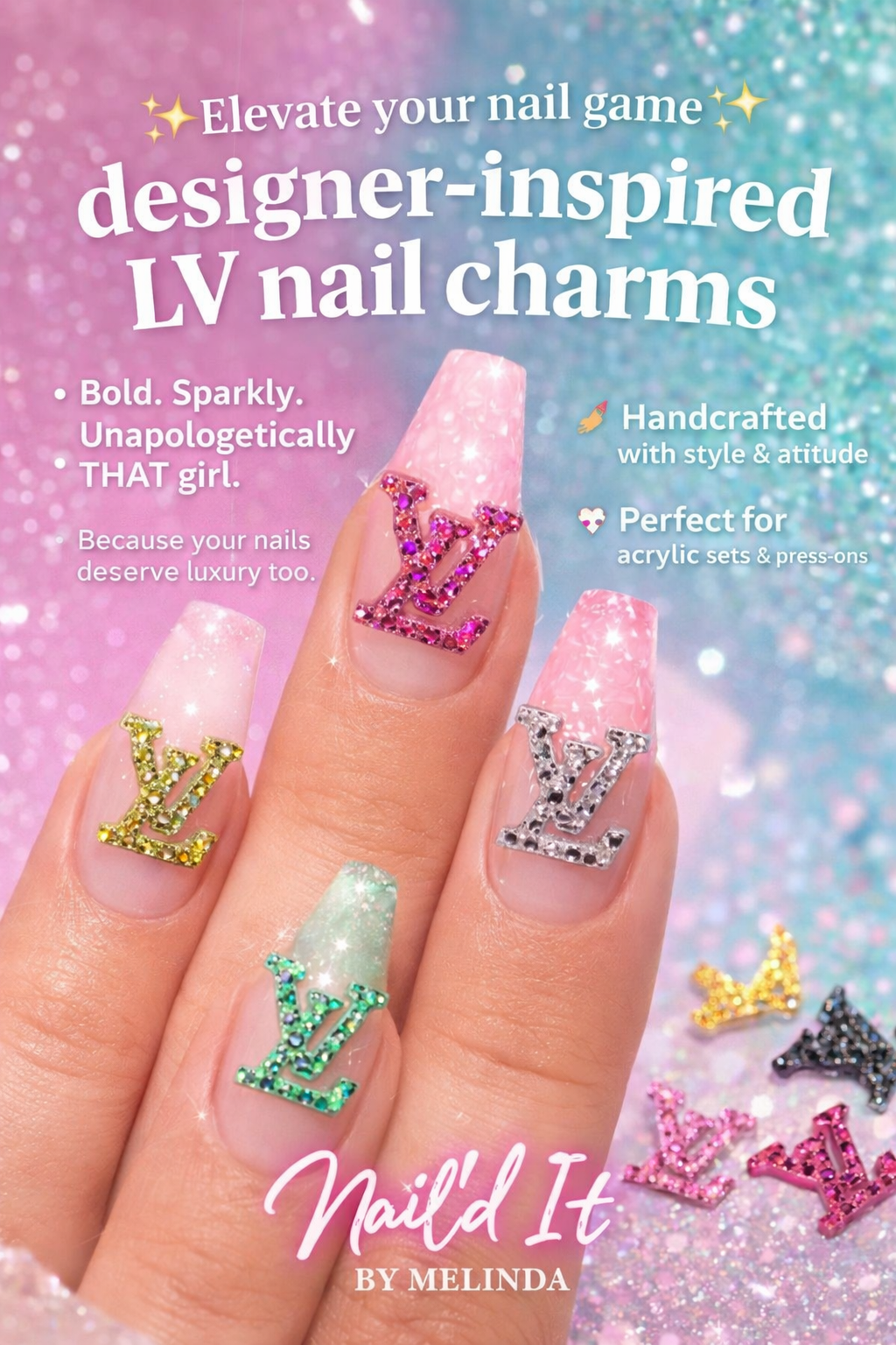 Luxury & Vibrant Nail Charms