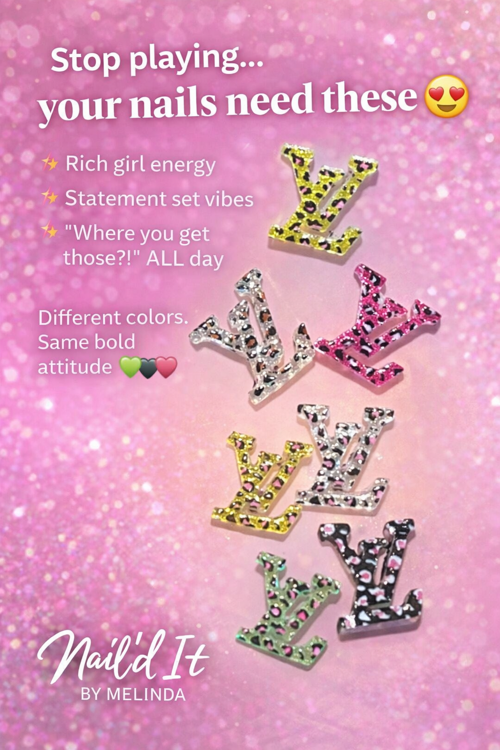 Luxury & Vibrant Nail Charms